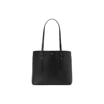 Kate Spade Cow Leather Tote Bag, Shopping Bag, Shoulder Bag Tubas Women's Black