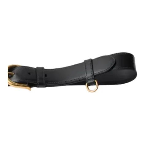 PRADA Leather Belts Unisex Black -2
