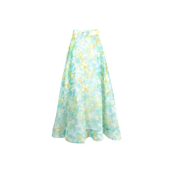 Zimmermann High Tide Floral print Maxi Skirt