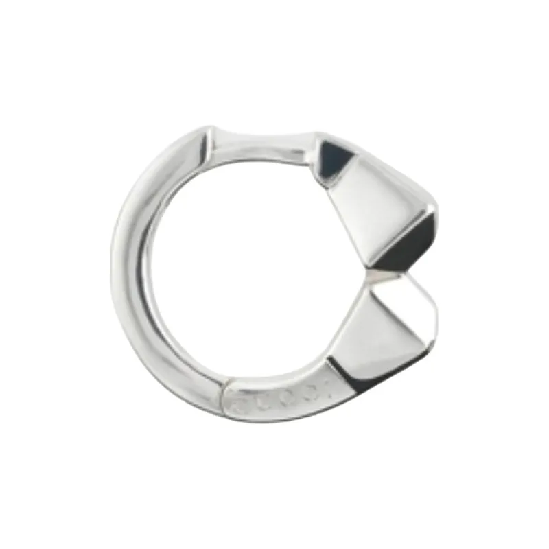 GUCCI 925 Sterling Silver Earrings Unisex Silver-2