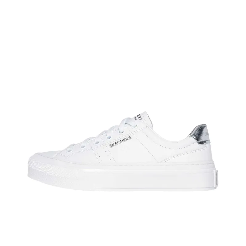 Skechers Selene Sophisticated Style Low Top Skateboard Shoes Women's White-0