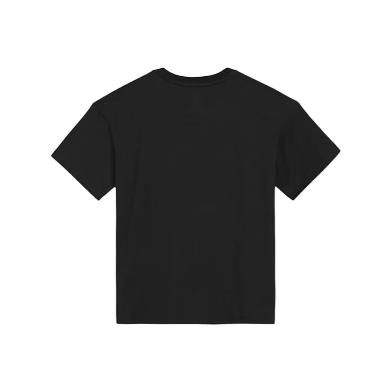 Converse Drop Shoulder Sleeve T Shirt Women's Black-1