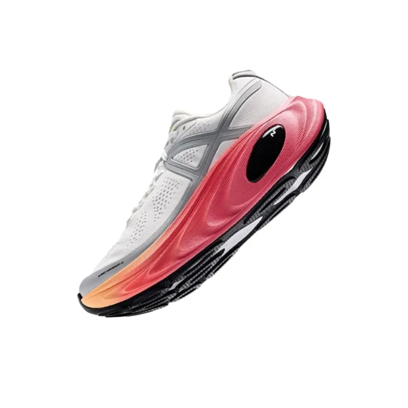 Anta Anti Slip Wear Resistant Low Top Casual Running Shoes Men's White Silver Red-1