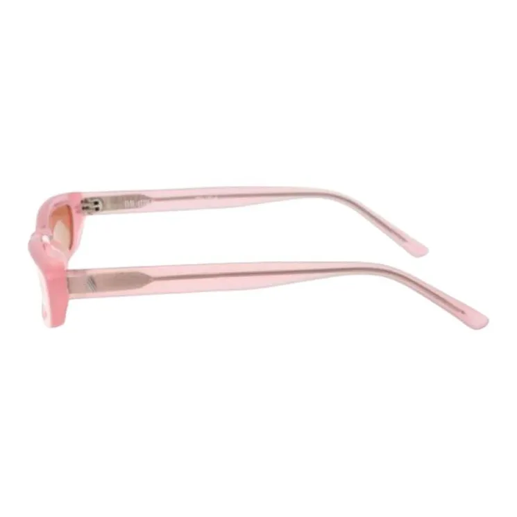 The Attico Acetate Irregular Shape Sunglasses Women's Pink-3