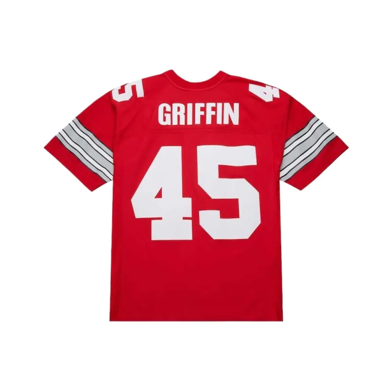 Mitchell & Ness Archie Griffin Rugby Jersey Men's Scarlet-1