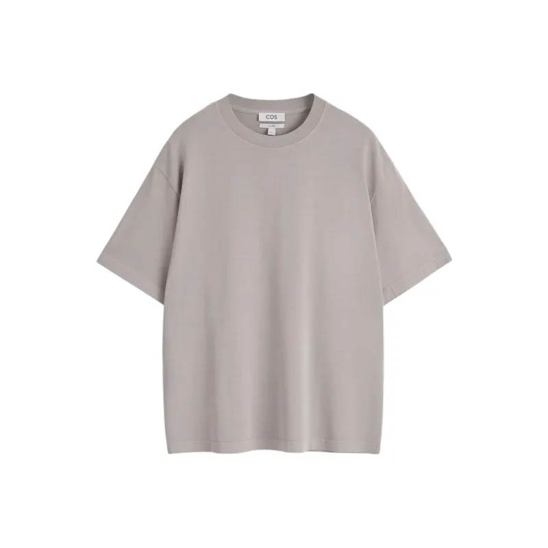 COS T Shirts Men Light Gray-0