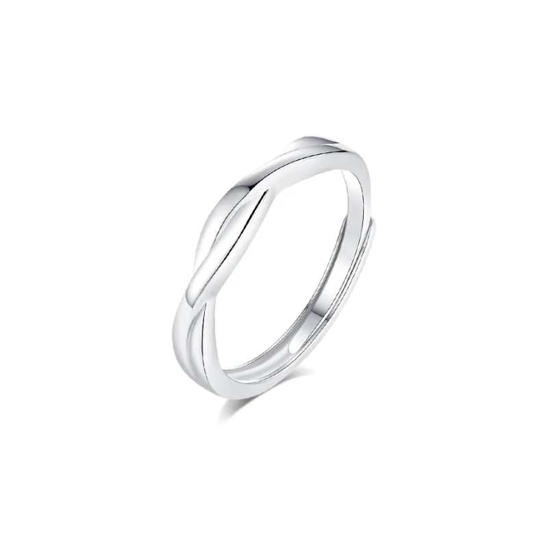 KUMET Sterling Silver Rings Unisex-5