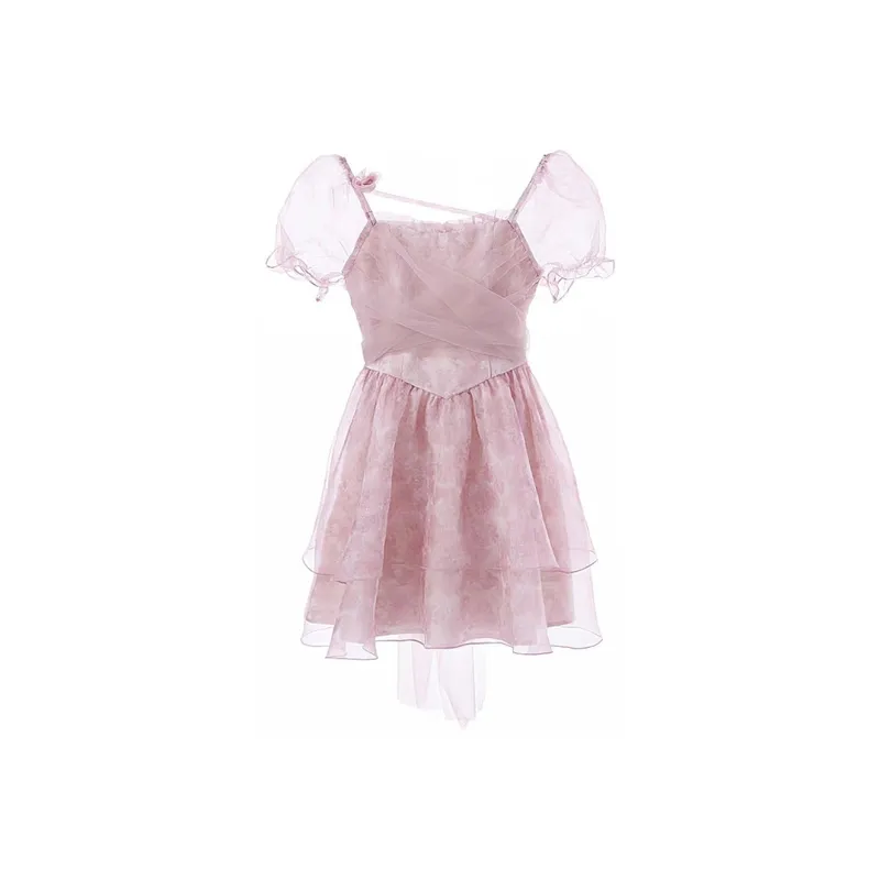 GUOZHEN Short Sleeved Dress Women's-4