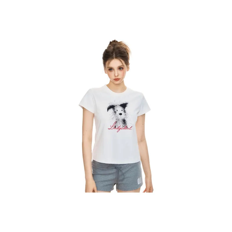 LADY IDEAL Regular T Shirt Women's Short Sleeved-6