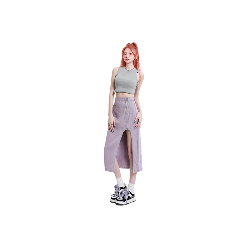 Zomuros Denim Long Skirt Women's-3