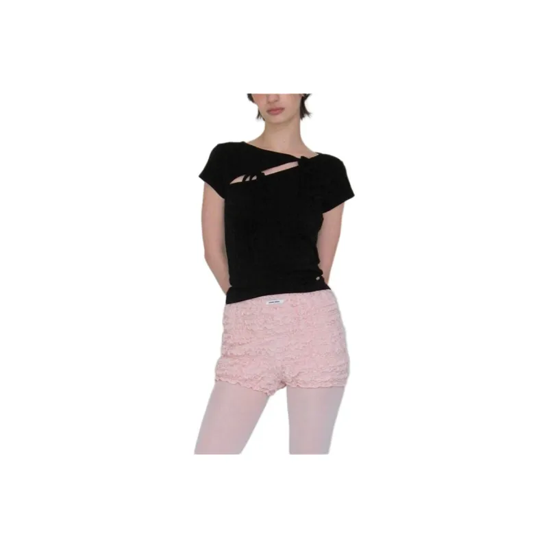 Crank T Shirts Women's Black-0