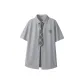 [Japanese Style Campus]Light Gray (B Wheat Badge Chest Logo)