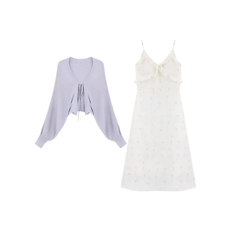 Si Bei'er Two Piece Skirt Sets Women's-5