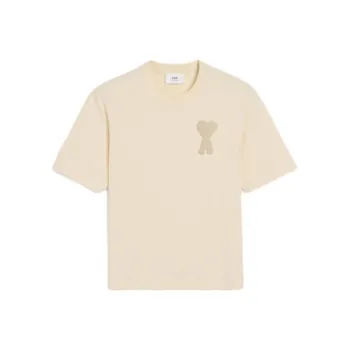 AMIPARIS T Shirts Men Cream Apricot