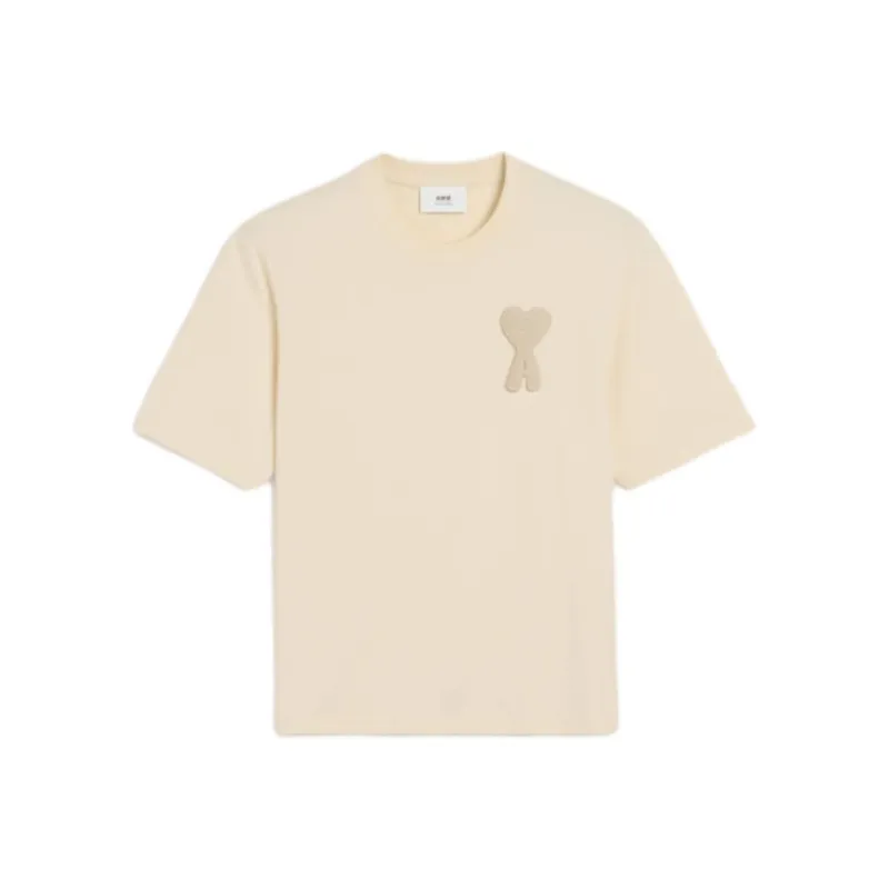 AMIPARIS T Shirts Men Cream Apricot-0