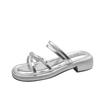 NUNZ Rubber Sole Odor Resistant Slide Slippers Women's
