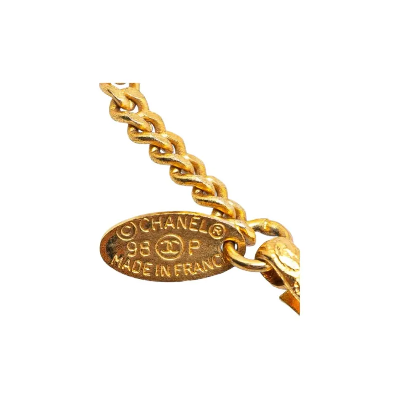 CHANEL 1998 Gold Plated Soccer Ball Charm Bracelet Costume Bracelet-5
