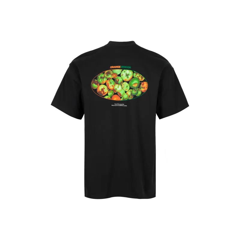 ORANGE DRAGON 2025 Summer T Shirt Unisex Black White-1