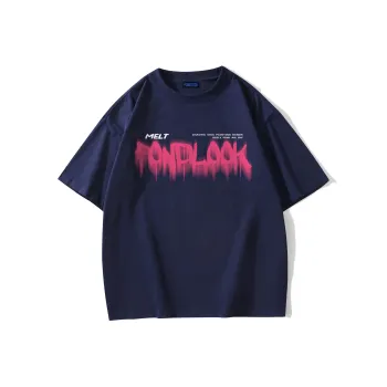 FONDLOOK T Shirts Unisex Navy Blue