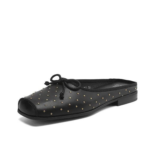 Mo Lin Slip Resistant Closed Toe Slippers Women's-0