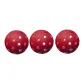 Red/3 Pcs Glow-in-The-Dark Pickleballs