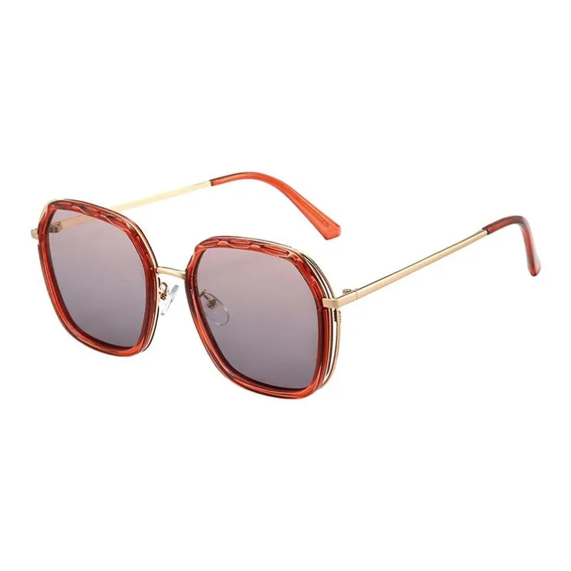 JEANSWEST TR/Memory Plastic Metal Square Sunglasses Unisex-1