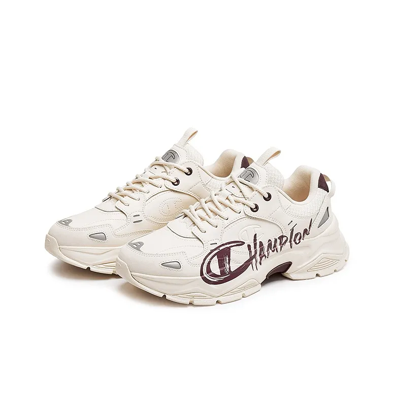 Champion Balance Low Top Chunky Sneakers Men's Linen/Night Brown Red-2