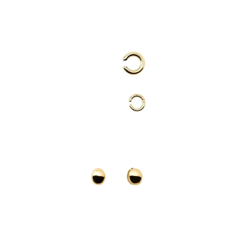 ZARA Metal Earrings Women's Gold-0