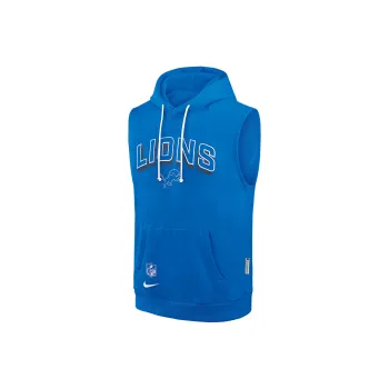 Nike Detroit Lions Sideline Men's Nike Dri FIT Nfl Sleeveless Pullover Hoodie