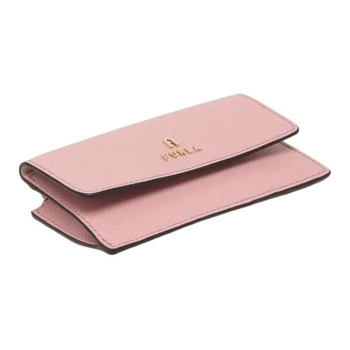 Furla Leather Coin Purse Women's Pink-3