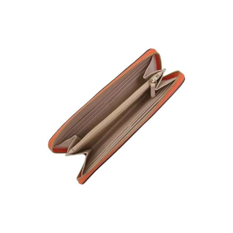 Furla Leather Wallet Women's Orange-4