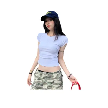 SHIJI Set in Sleeve T Shirt Women's