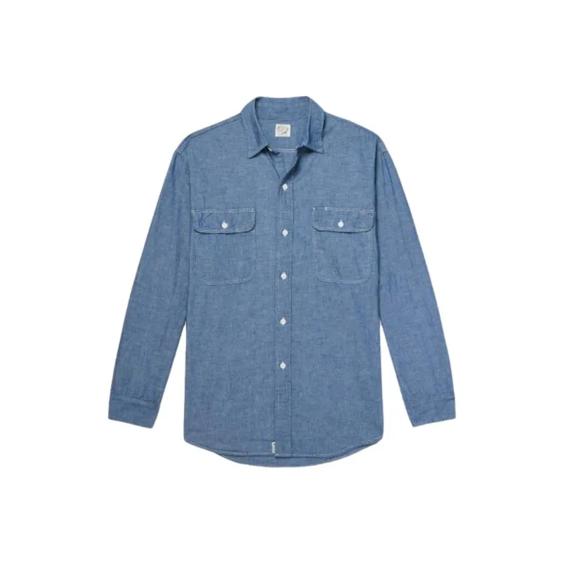 Orslow Shirts Men Blue-0