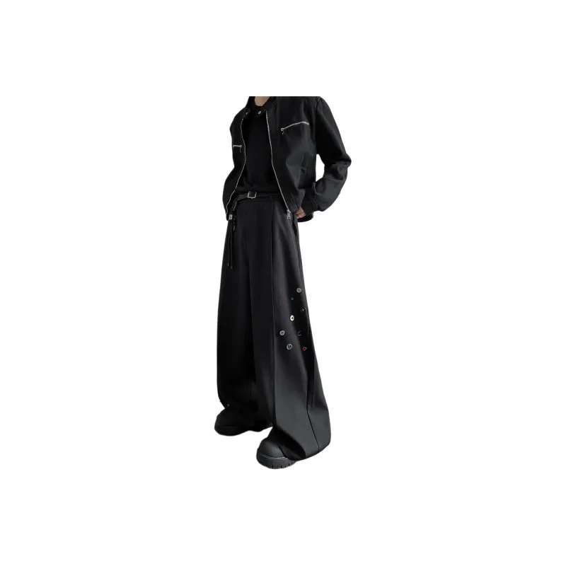 FA2LO Casual Pants Unisex Black-0