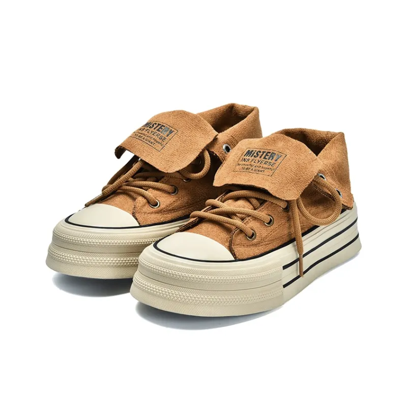 VICTORIA&VERA Slip Resistant, Abrasion Resistant, Lightweight High Top Canvas Shoes Women's-25