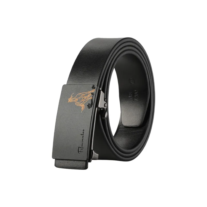 15 MINS Cow Split Leather Belts Men's Width 3.3cm-39