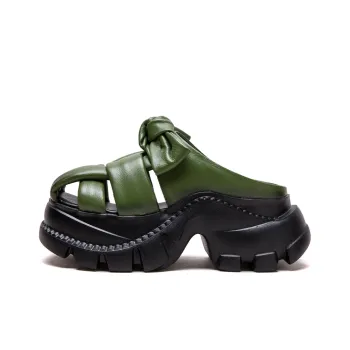 Jay Rubber Sole Woven Abrasion Resistant Closed Toe Slippers Women's