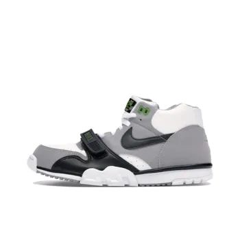 Nike Air Trainer 1 Anti Slip Wear Resistant Mid Top Training Shoes Unisex White Gray