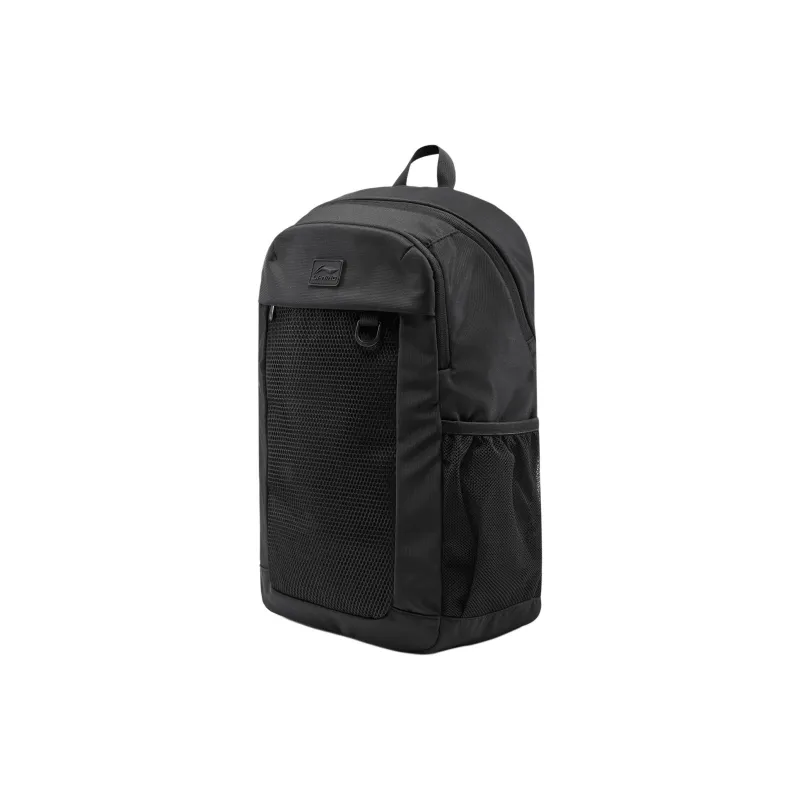LiNing Sports Life Collection Polyester Students Backpack Unisex Black-1