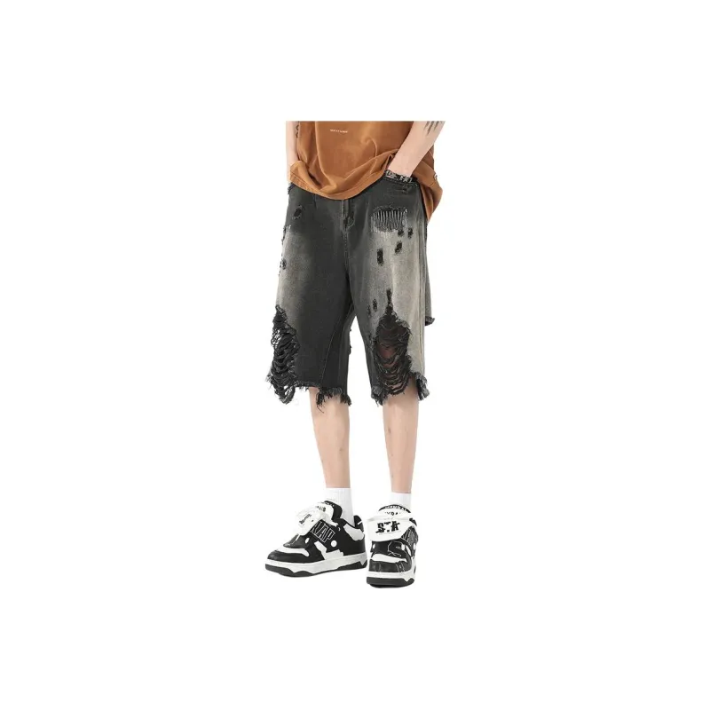 FRQ Denim Shorts Unisex Black-0