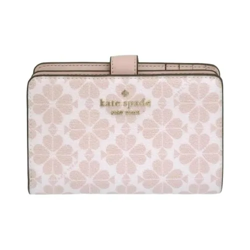 Kate Spade PVC Polyvinyl Chloride Wallet Medium Size Women's Rose Smoky Color