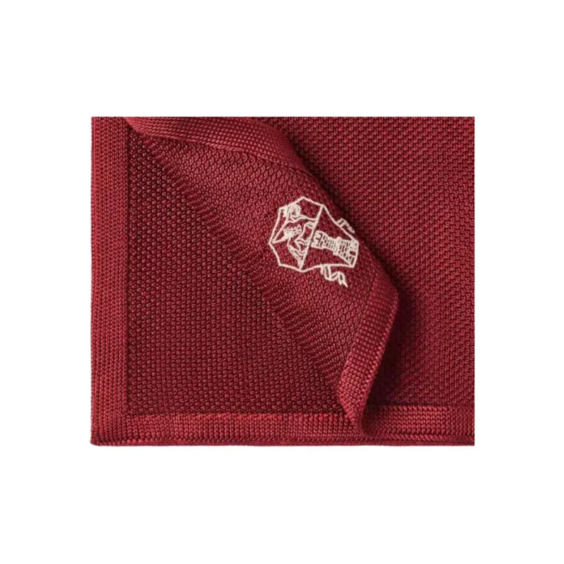 Brunello Cucinelli Silk Scarves Men's Red-2