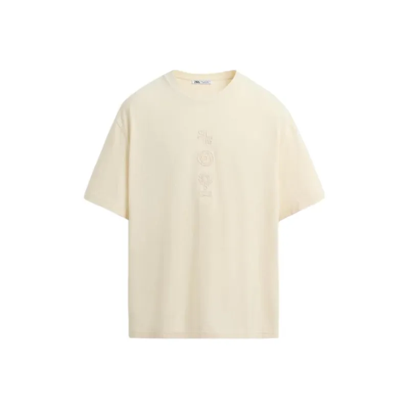 ZARA T Shirts Men White-0
