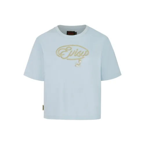 EVISU T Shirts Women's Light Blue