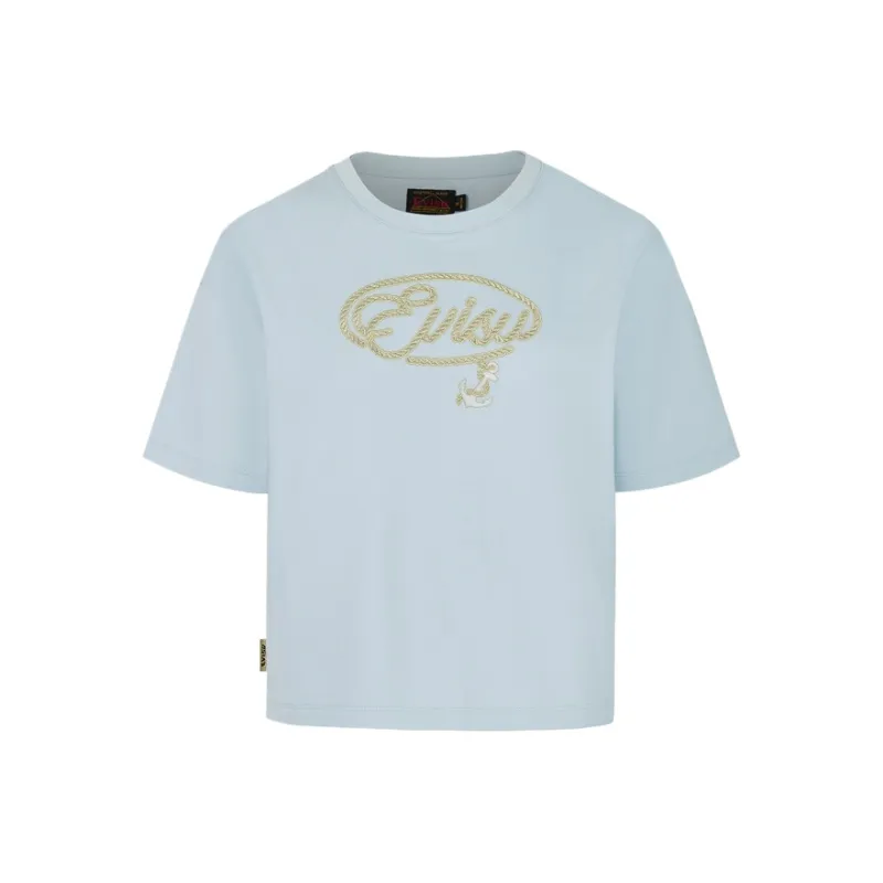 EVISU T Shirts Women's Light Blue-0