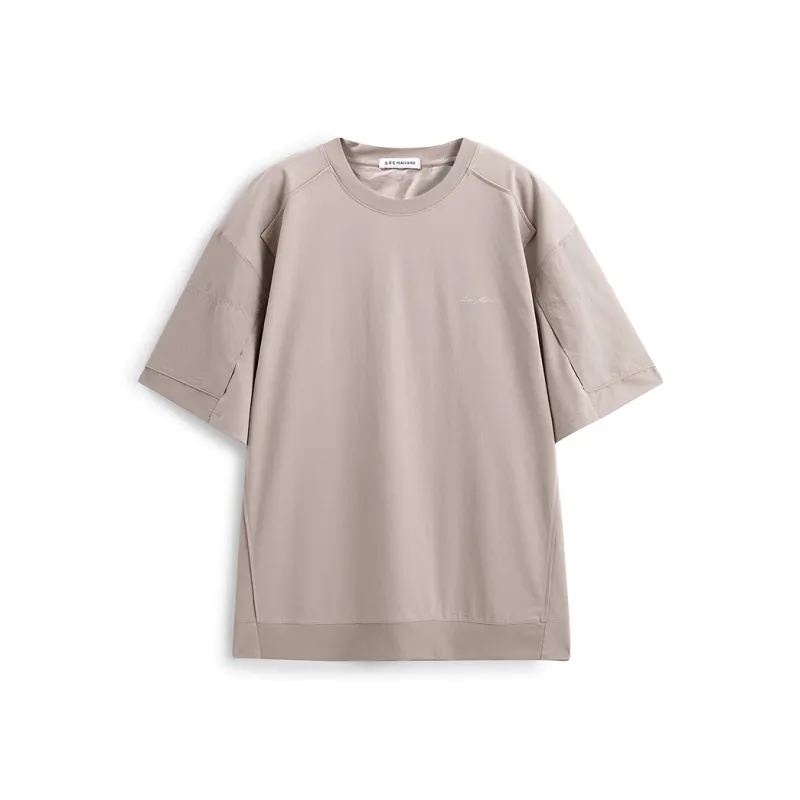 PEACEBIRD MEN T Shirts Men Peach Pink Red 1-0