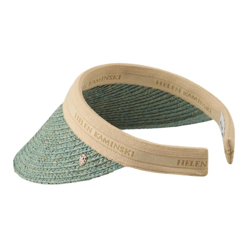 HELEN KAMINSKI Raffia Sun Protection Hats Unisex Green-2