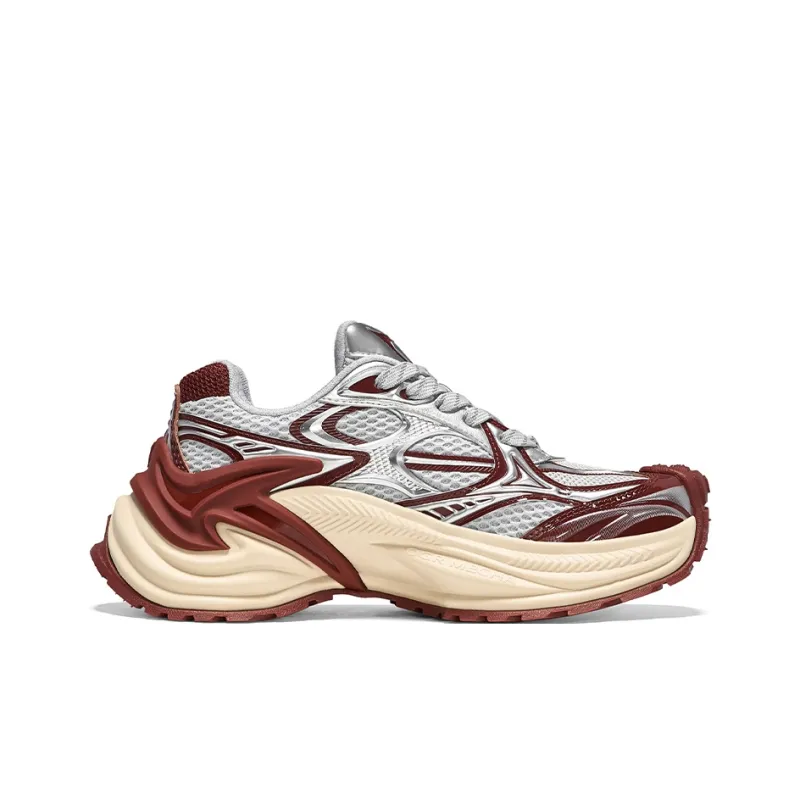 MARVEL x OGR Low Top Chunky Sneakers Unisex Gray Red-1