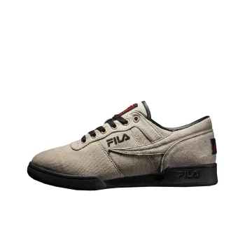 FILA Original Fitness Anti Slip Wear Resistant Low Top Skateboard Shoes Men's Apricot