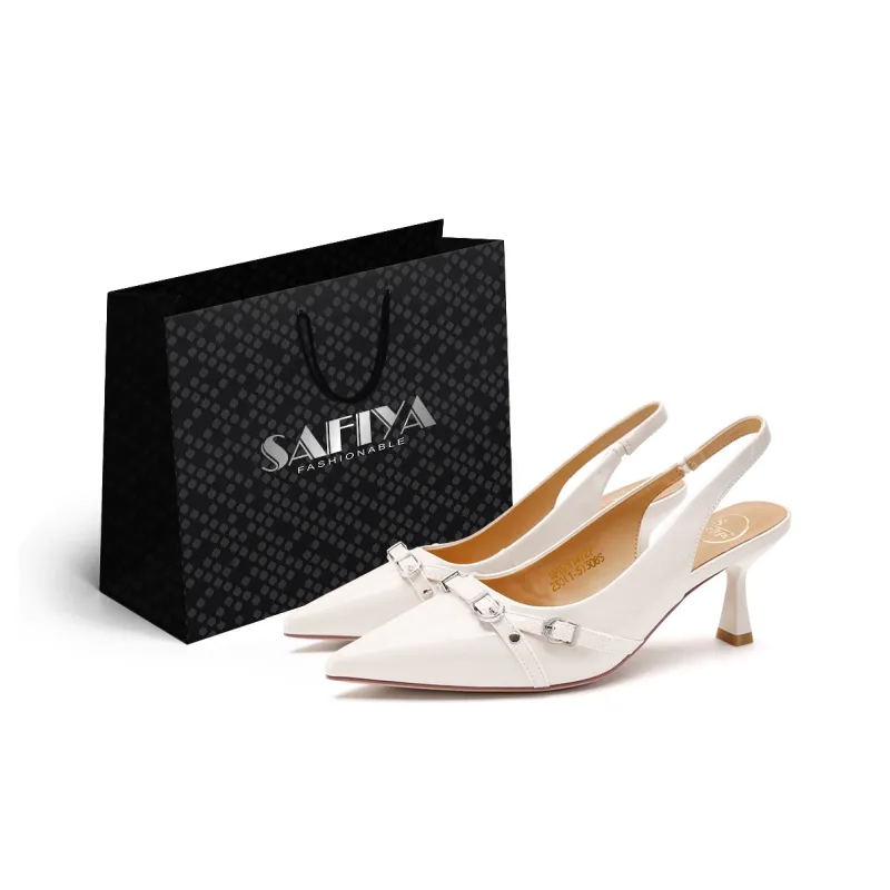Safiya Chunky Heel One Strap Sandals Women's-5
